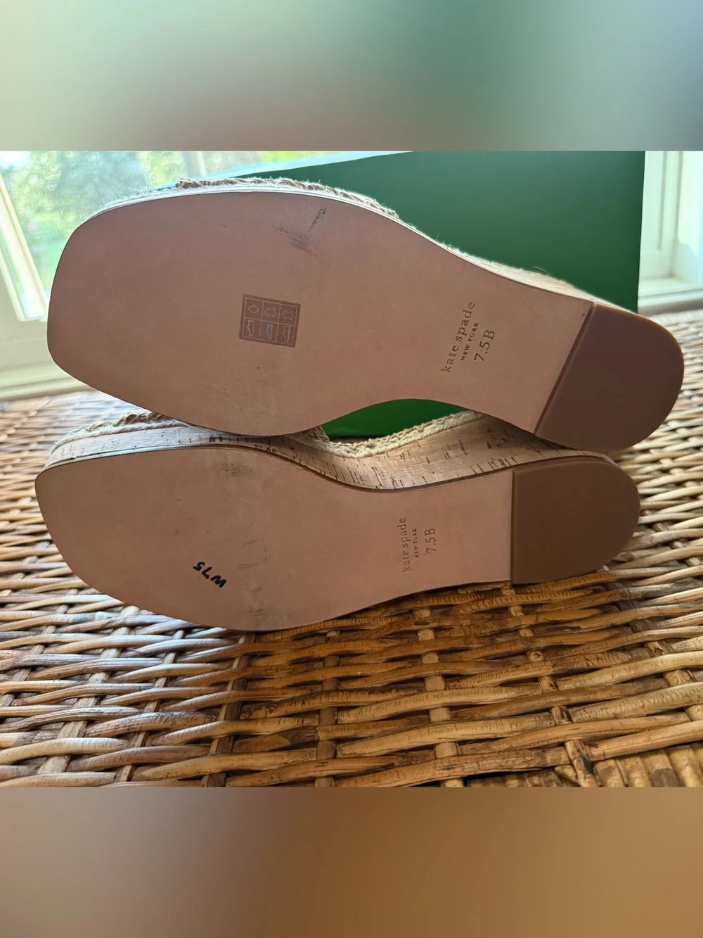 NIB kate spade Colette Cork Espadrille Wedge - 7.5